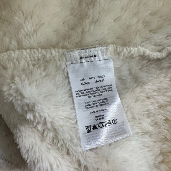 Columbia Fireside Sherpa Fleece Jacket Womens Size Small Chalk White Cozy Warm - Picture 8 of 13